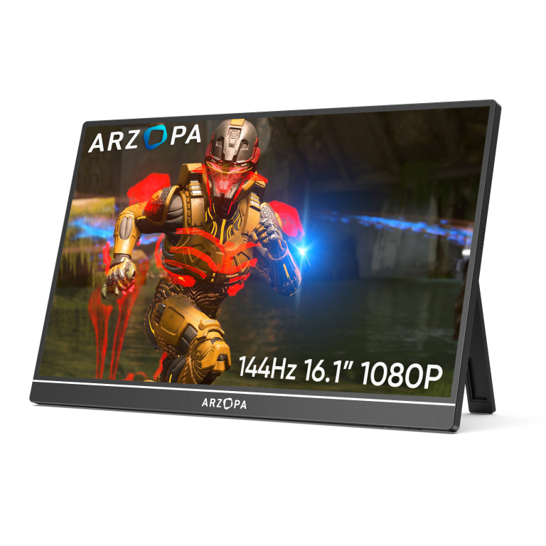 Monitor portátil Gamer Arzopa Z1FC de 144 Hz | Pantalla de 16,1′ + Funda original de regalo