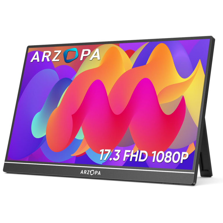 Monitor portátil Arzopa A1M | 1080P 17,3′ FHD IPS + Funda original de regalo